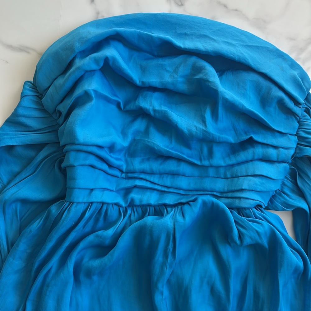 Blue Ruffled Romper - Picture 2 of 4
